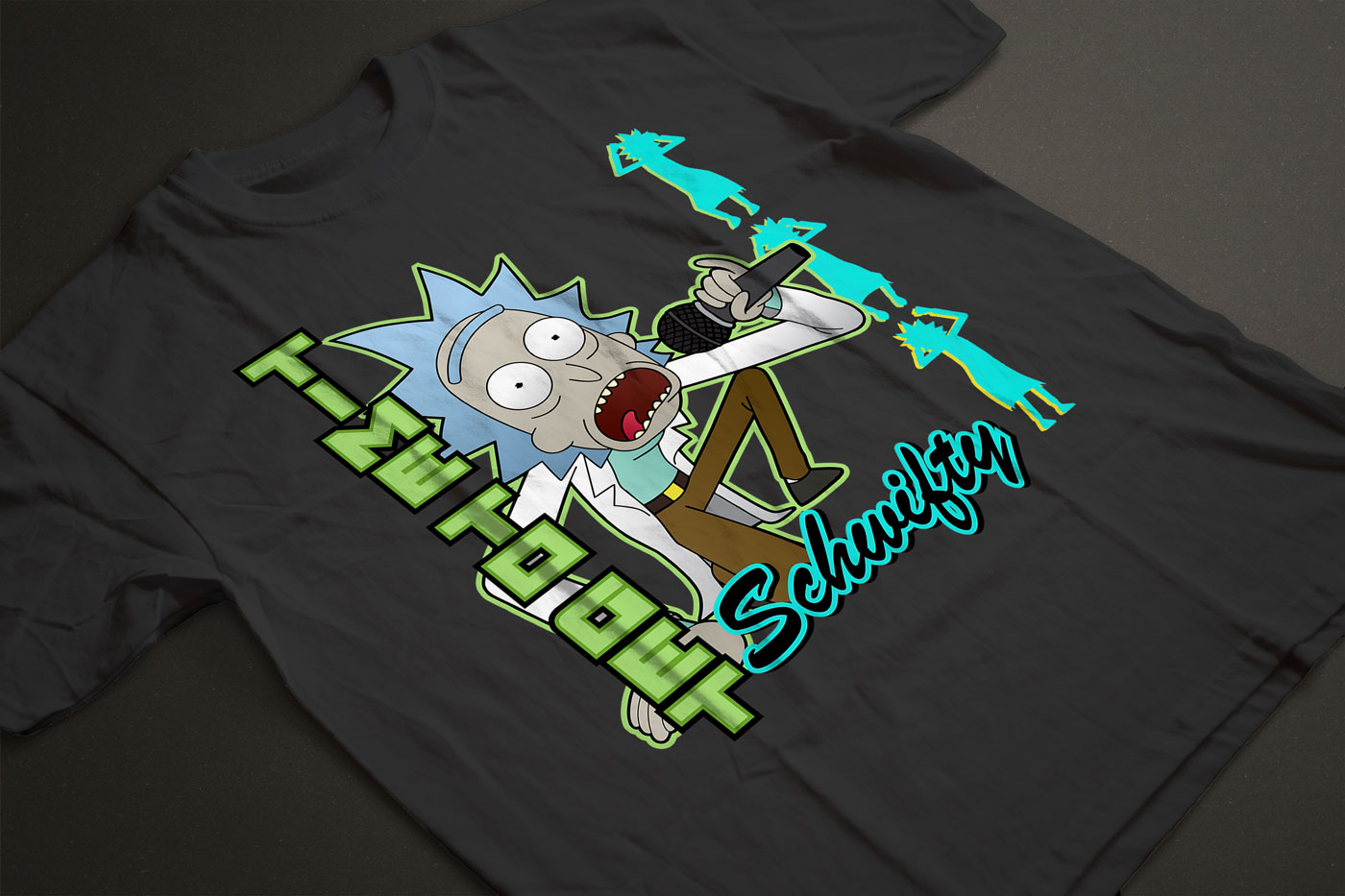 T-shirt Collector Rick And Morty X Tealer C-137 - Taille XS, Vert, Neuf Avec étiquettes